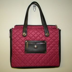 Knomo Marina Black Cherry Computer Laptop Tote